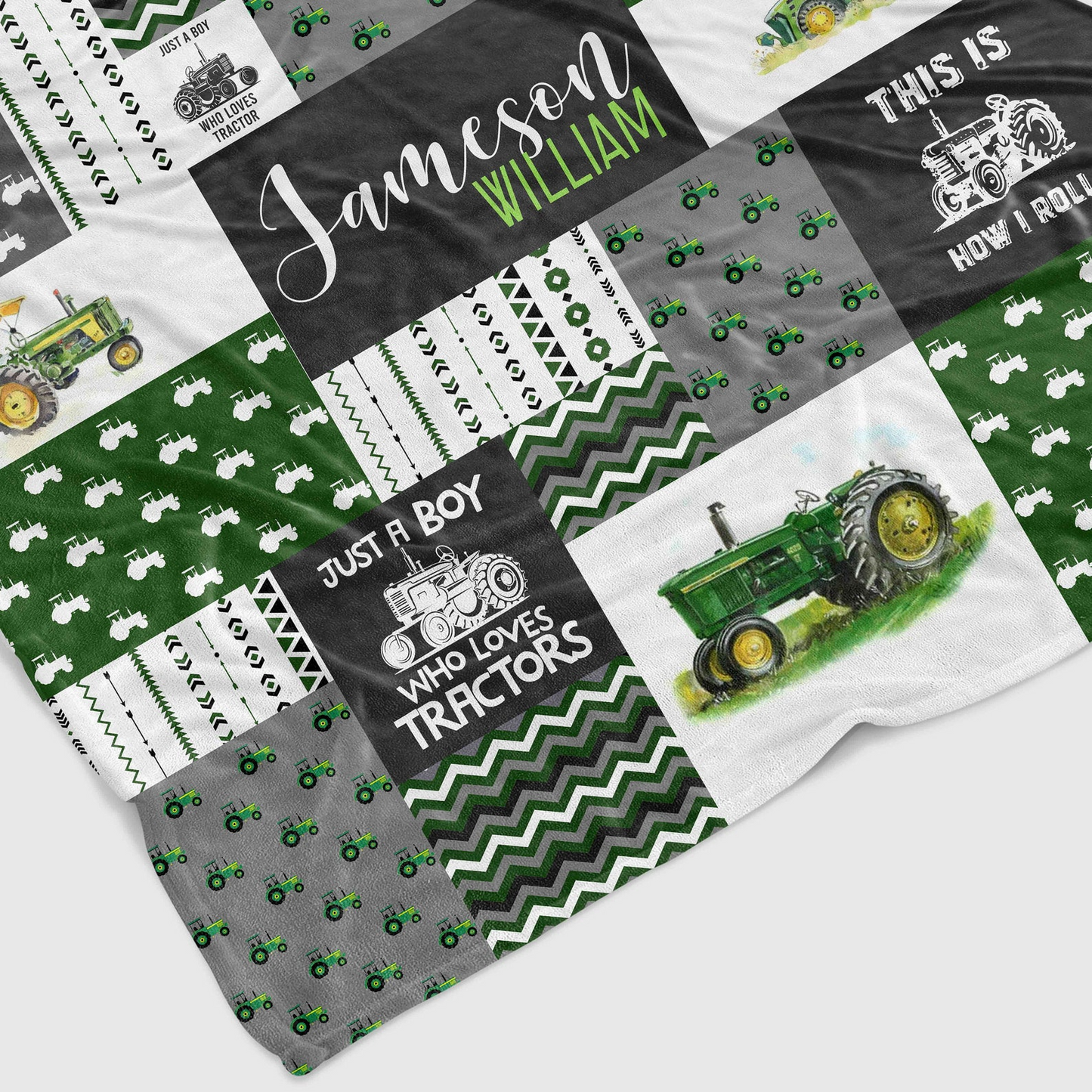 Just A Boy Who Loves Tractors Blanket, Custom Baby Blanket, Truck Blanket, Blanket For Baby, Gift Blanket For Boys, Blanket For Christmas