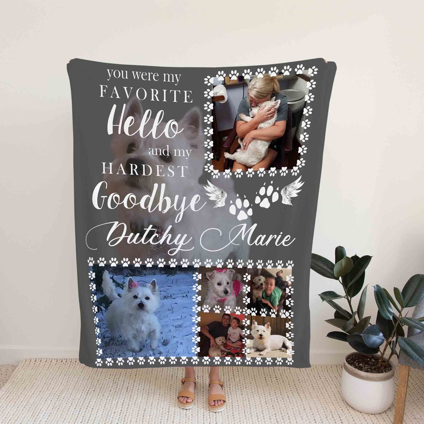Custom Image Blanket, Pet Memorial Blanket, Pet Blanket, Blanket For Gift