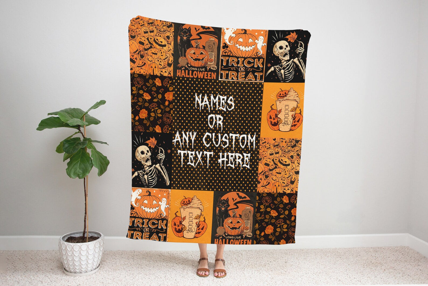 Halloween Blanket, Halloween Gifts, Halloween Decorations, Halloween Fleece Blanket