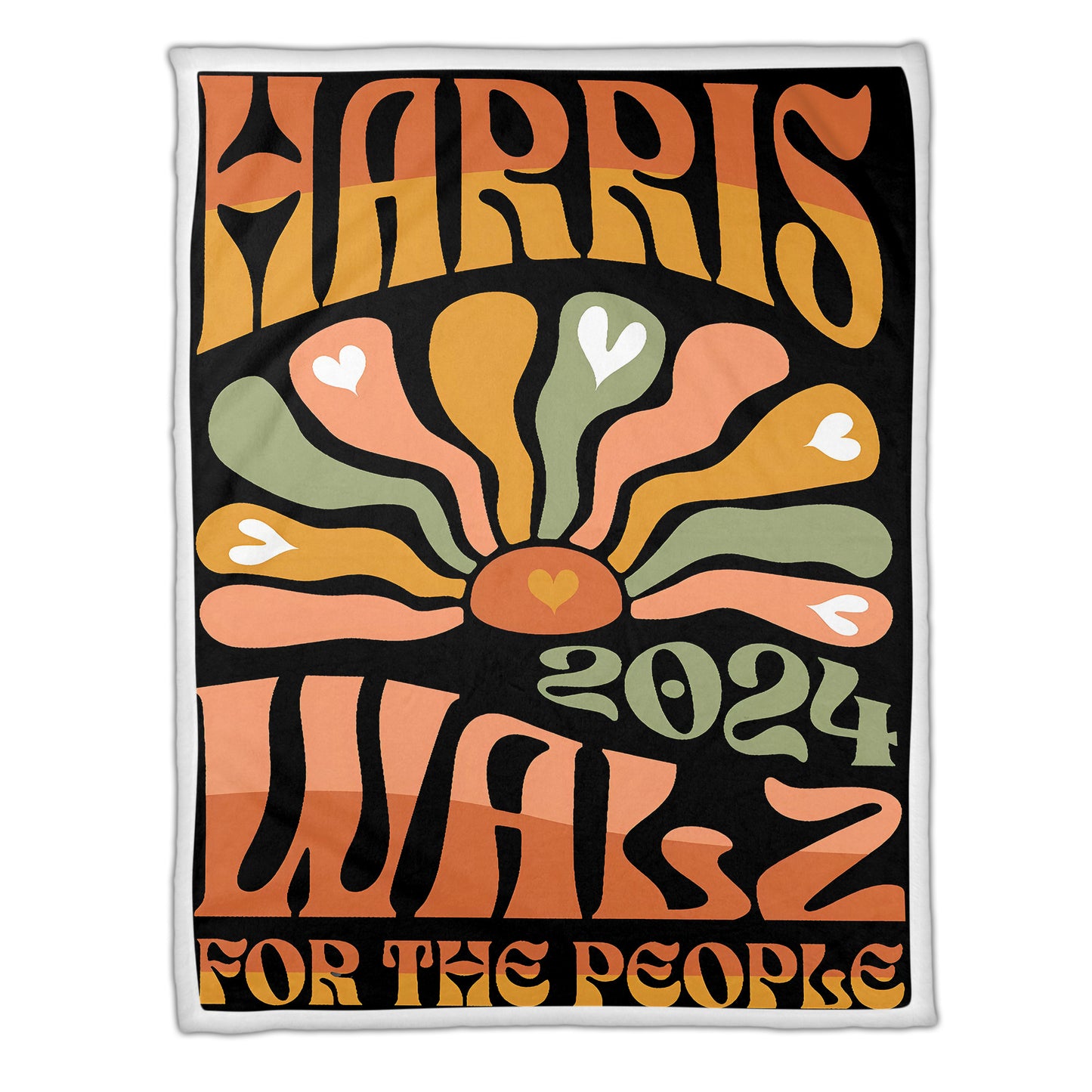 Kamala Wals For The People 2024 Blanket, Kamala 2024 Throw Blankets, Childless Cat Lady Cowboy Vintage Blanket, Fleece Blanket Gifts